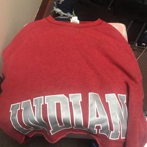 Crop top pink brand indiana sweatshirt